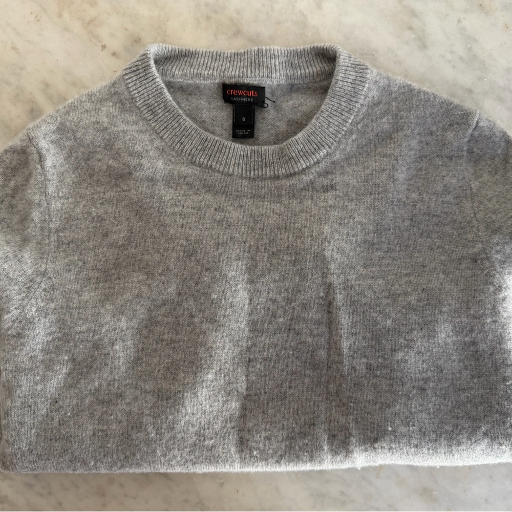 Crewcuts Light Gray Cashmere Sweater
